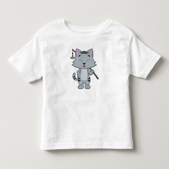 Camiseta De Bebé Pescador de gato (Anverso)