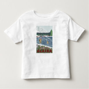 Camiseta De Bebé Pescador de la mosca - Katmai, Alaska