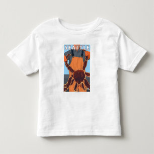 Camiseta De Bebé Pescador de rey cangrejo - Seattle, Washington