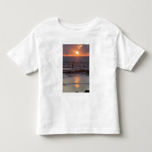 Camiseta De Bebé Pescador en Byblos al atardecer, Líbano