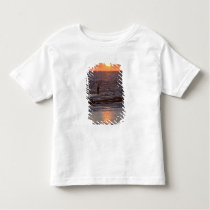 Camiseta De Bebé Pescador en Byblos al atardecer, Líbano