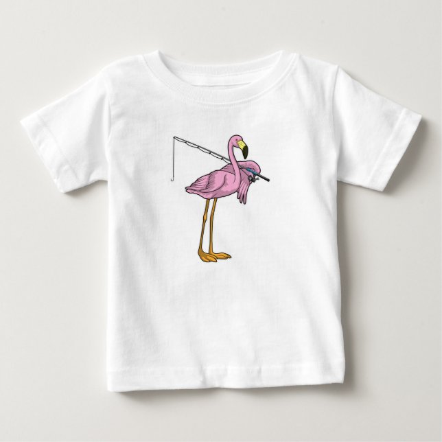 Camiseta De Bebé Pescador Flamingo (Anverso)