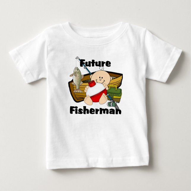 Camiseta De Bebé Pescador futuro (Anverso)
