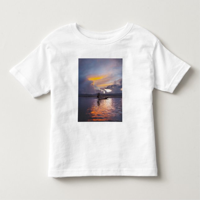 Camiseta De Bebé Pescador intha pesca con redes (Anverso)
