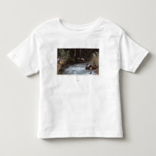Camiseta De Bebé Pescadores que pescan en la cala de la
