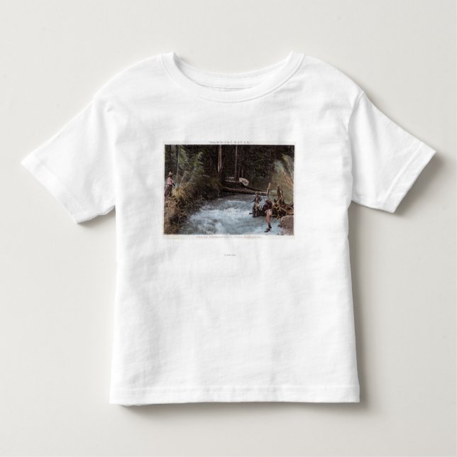 Camiseta De Bebé Pescadores que pescan en la cala de la (Anverso)