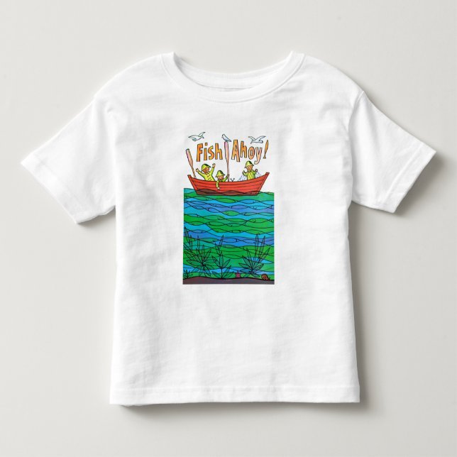 Camiseta De Bebé ¡Pescados Ahoy! (Anverso)