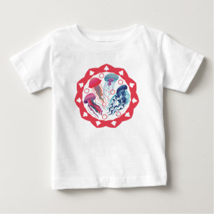 Camiseta De Bebé Pescados coloridos de gelatina