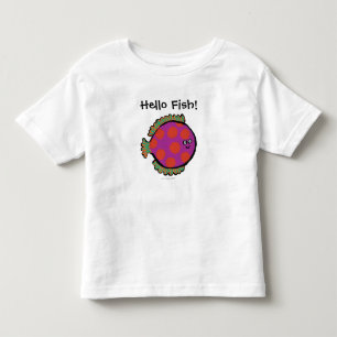 Camiseta De Bebé Pescados rosados y anaranjados del lunar