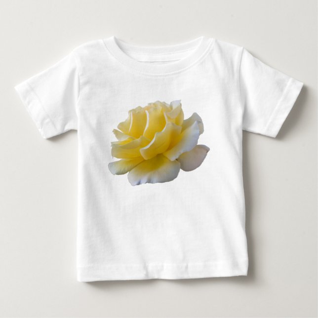 Camiseta De Bebé pétalos de rosa amarillos (Anverso)
