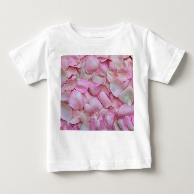 Camiseta De Bebé Pétalos rosa rosados (Anverso)