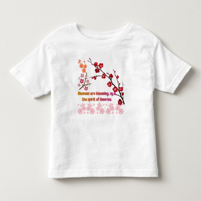 Camiseta De Bebé Petals in Pink Harmony (Anverso)