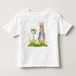 Camiseta De Bebé Peter el conejo en su jardín