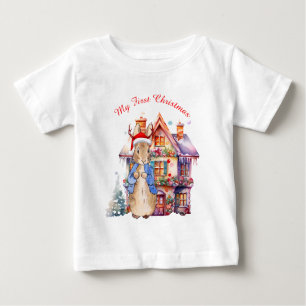 Camiseta De Bebé Peter el conejo mi primera Navidad