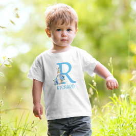 Camiseta De Bebé Peter Rabbit Baby Boy Monograma Nombre Bebé Camise