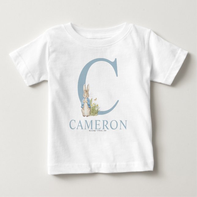 Camiseta De Bebé Peter Rabbit | C es para (Anverso)