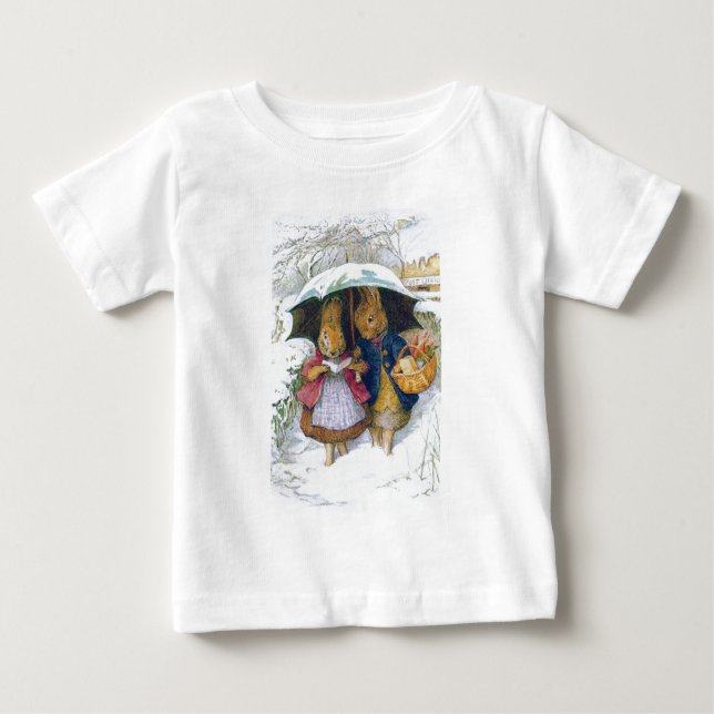 Camiseta De Bebé Peter Rabbit (paraguas) (Anverso)