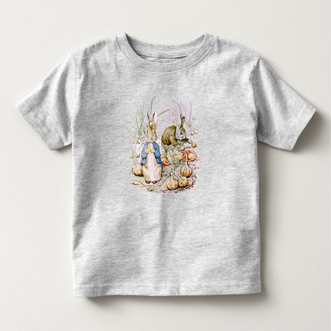 Camiseta De Bebé Peter Rabbit y Benjamin Bunny Toddler T shirt (Anverso)
