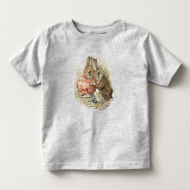 Camiseta De Bebé Peter Rabbit y Benjamin Bunny Toddler T shirt (Anverso)