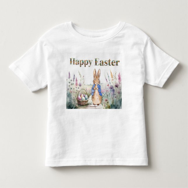 Camiseta De Bebé Peter the Rabbit feliz Pascua (Anverso)