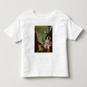 Camiseta De Bebé Peter y James Romney, 1766 (aceite en lona)