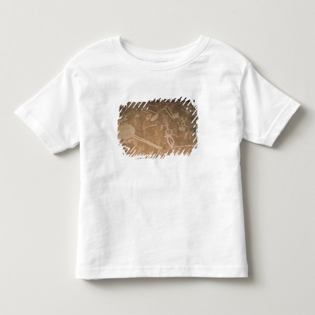 Camiseta De Bebé Petroglifo tallado que representa figuras (Anverso)