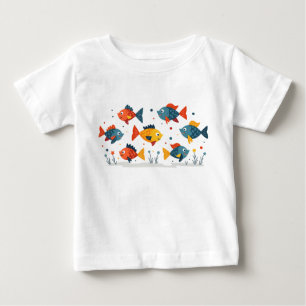 Camiseta De Bebé pez colorido