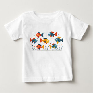 Camiseta De Bebé pez colorido