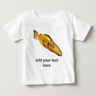Camiseta De Bebé pez de madera