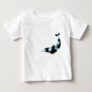 Camiseta De Bebé Pez delfín patrón azul animal delfines agua