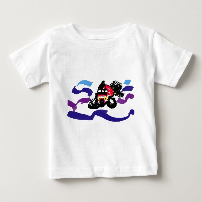 Camiseta De Bebé Pez koi alegría (Anverso)