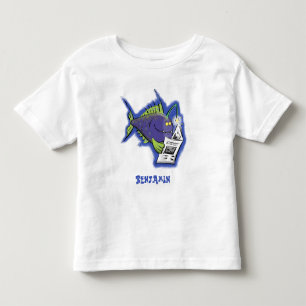 Camiseta De Bebé Pez linterna divertido dibujo animado
