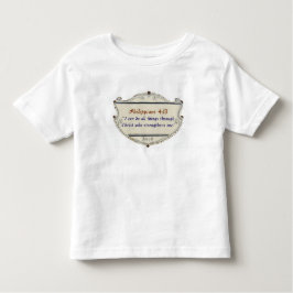 Camiseta De Bebé Philippians 4:13 Shield Toddler's Tee Shirt