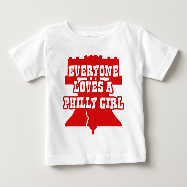 Camiseta De Bebé Philly Chica (Anverso)
