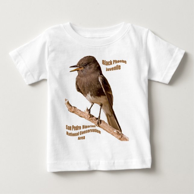 Camiseta De Bebé Phoebe negro (Anverso)