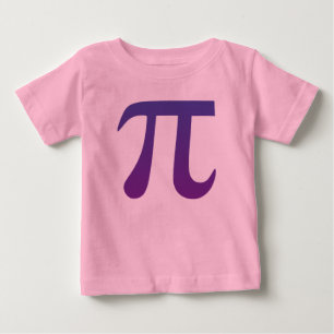 Camiseta De Bebé Pi en Púrpura