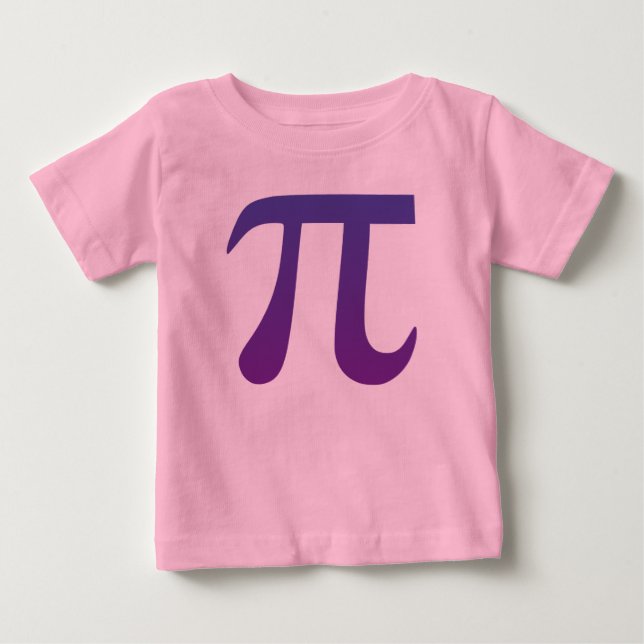 Camiseta De Bebé Pi en Púrpura (Anverso)
