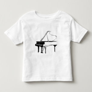 Camiseta De Bebé Piano de Boceto