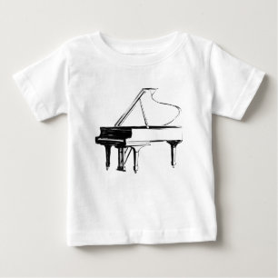 Camiseta De Bebé Piano de Boceto