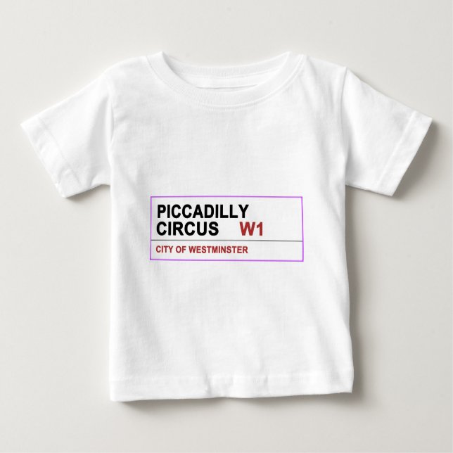 Camiseta De Bebé Piccadilly Circus London (Anverso)
