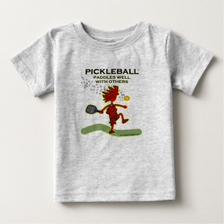 Camiseta De Bebé Pickleball se bate bien con otros