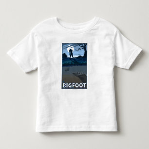 Camiseta De Bebé Pie grande que camina a través de campo de golf