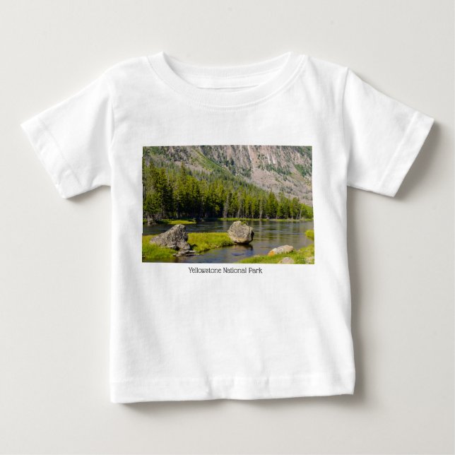 Camiseta De Bebé Piedra En El Río Madison (Anverso)