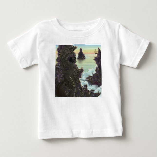 Camiseta De Bebé Piedras de Sirena (Anverso)