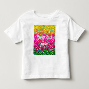 Camiseta De Bebé Piel de serpiente rosa purpurina