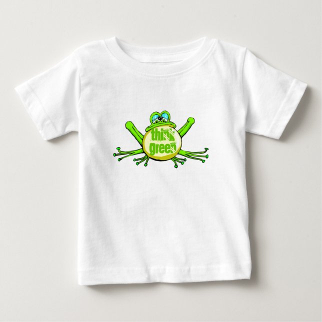 Camiseta De Bebé Piensa Verde (Anverso)