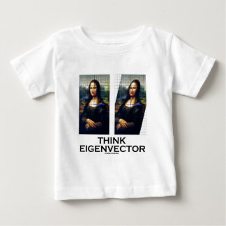 Camiseta De Bebé Piense el vector propio (Mona Lisa restaurada)
