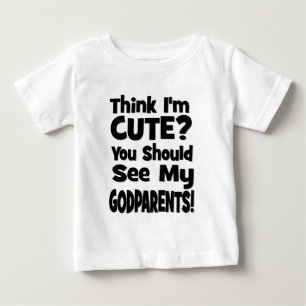 Camiseta De Bebé ¿Piense que soy lindo? Godparents