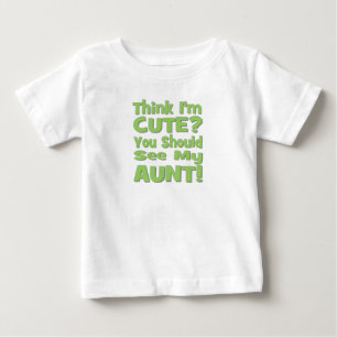 Camiseta De Bebé ¿Piense que soy lindo?  ¡Usted debe ver a mi TÍ