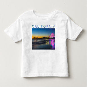 Camiseta De Bebé Pier de Santa Mónica   Los Ángeles, California